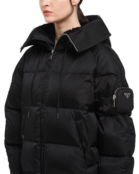 prada gabardine puffer jacket